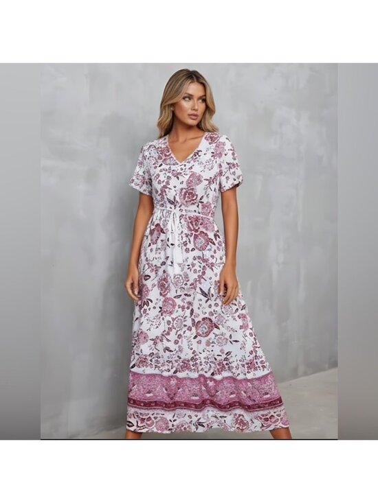 By Design Dresses & Skirts - Floral Print Ruffle Hem Dress
